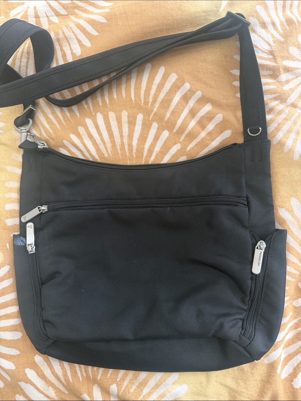 Travelon Black Anti-theft Crossbody Bag
